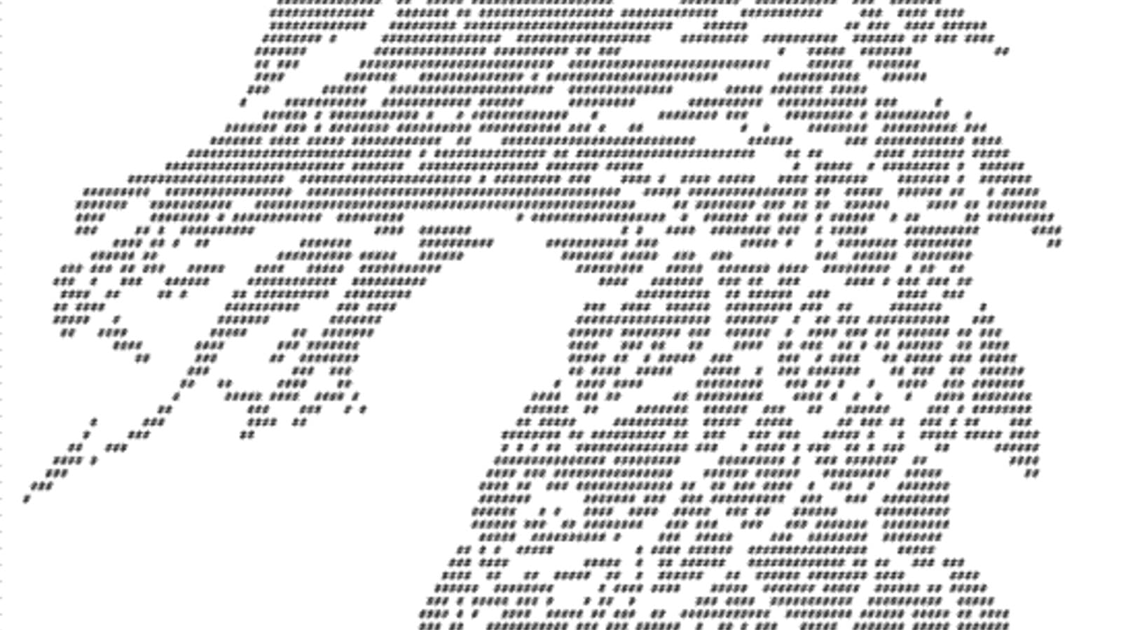 Close-up of ASCII dragon head and scales