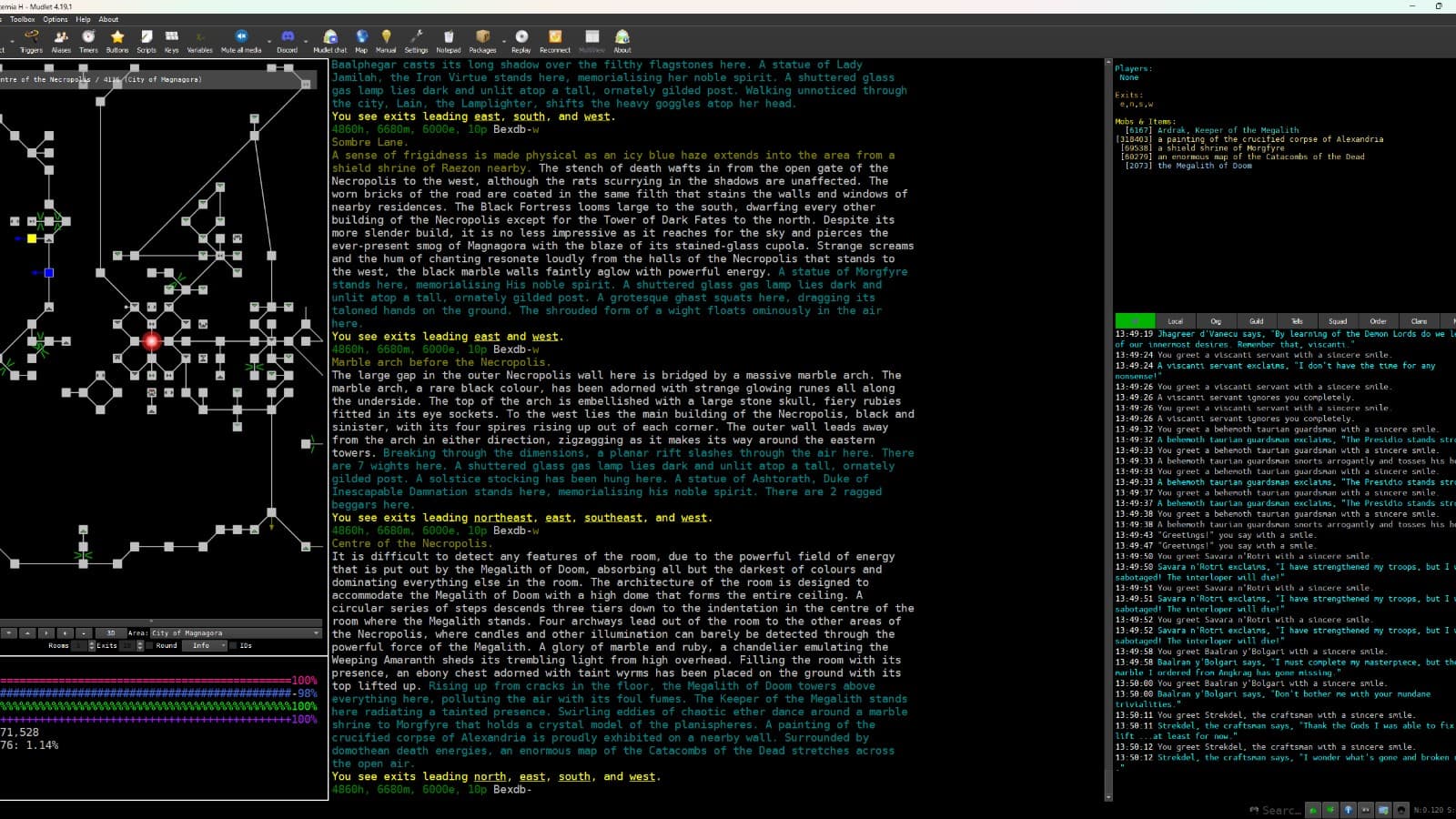 Dark code editor showing white ASCII art